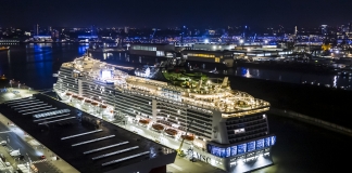 Msc Grandiosa oficialmente bautizado en el Puerto de Hamburgo