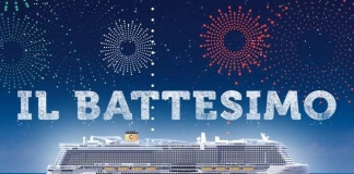 Costa Smeralda, la nave insignia de Costa Cruceros fué bautizado en Savona