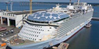 Wonder Of The Seas, el crucero mas grande del mundo, en su etapa final