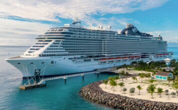 Msc Cruceros celebra la flotación del Msc Seascape y el bautismo del Msc Seashore