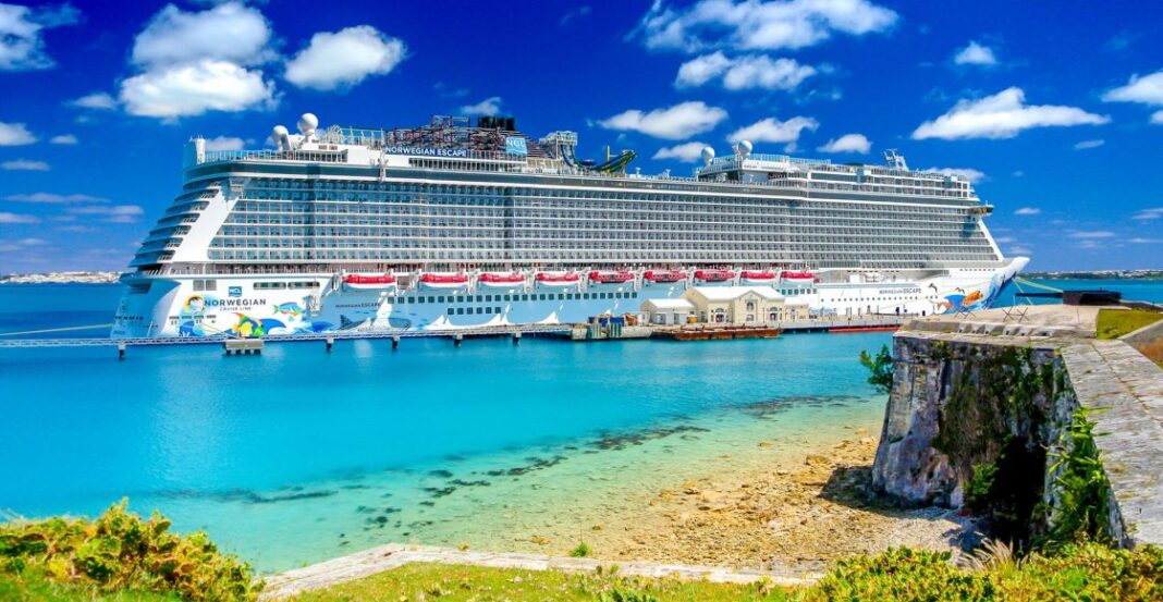 NCL Norwegian Escape cruise ship in port