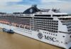 Msc Magnifica arribó a Buenos Aires en su Tour Mundial 2023