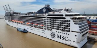 Msc Magnifica arribó a Buenos Aires en su Tour Mundial 2023
