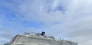 Carnival Jubilee fué recibido en el puerto de Galveston por primera vez