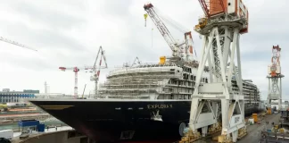 Triple celebración para Explora Journeys en el astillero de Fincantieri en Génova