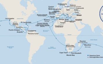 Princess Cruises anuncia su crucero mundial 2028 de 115 días