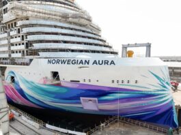 NCL marca un hito histórico con la flotadura del Norwegian Aura en Italia