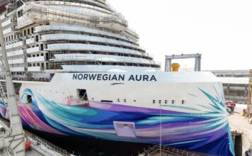 NCL marca un hito histórico con la flotadura del Norwegian Aura en Italia